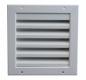 Preview: Lüftungsgitter 500 x 400 mm Aluminium weiß starke Ausführung mit Insektenschutz