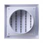 Preview: Lüftungsgitter weiss Kunststoff 250 x 250mm Stutzen DN 200 verschließbar