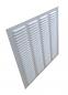 Preview: Metalllüftungsgitter weiss 500 x 400 mm