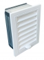 Preview: verstellbares Lüftungsgitter mit Rahmen Einbaumass 150 x 200 mm