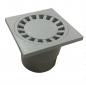 Preview: Kellerablauf, Bodenablauf 10 x 10 cm grau DN 50/75