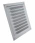 Preview: Metalllüftungsgitter weiß 125 x 125 mm