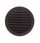 Preview: Lüftungsgitter braun rund mit Durchmesser Stutzen 125 mm