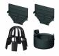 Preview: SET 3 x Entwässerungsrinne mit Maschenrost 1 Meter incl. Schnurwasserwaage und Zubehörset