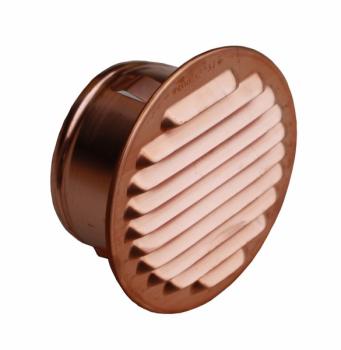 Lüftungsgitter rund Kupfer Stutzen Durchmesser 135-140mm