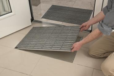 Trobak Indoor Fussabstreifer 75 x 50 cm grau