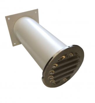 Teleskopkanal Gitter Edelstahl Rund, Anschluss rund DN 100