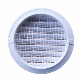 Lüftungsgitter Kunststoff weiß rund DN 125 mm