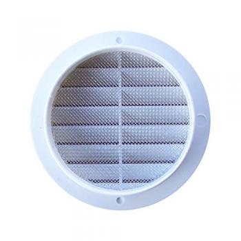 Lüftungsgitter weiss rund mit Durchmesser Stutzen 175 mm