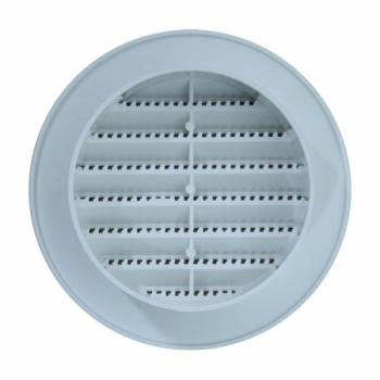 Lüftungsgitter weiss rund mit Durchmesser Stutzen 200 mm