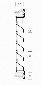 Lamellengitter Aluminium eloxiert Sonderanfertigung auf Anfrage