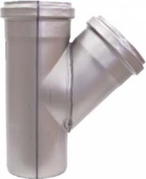 Edelstahl Abzweig 110/75/45 Grad