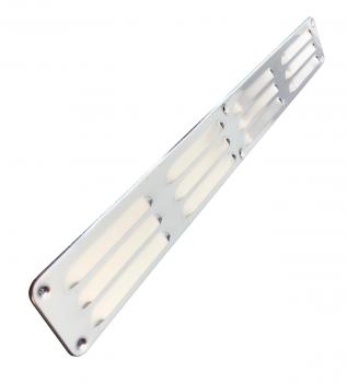 Edelstahl Lüftungsgitter 500 x 65 mm, incl. Insektenschutz Schrauben und Dübel