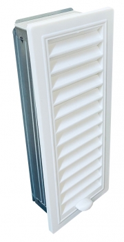 verstellbares Lüftungsgitter mit Rahmen Einbaumass 90 x 280 mm