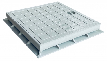 Schachtabdeckung mit Rahmen 40 x 40 cm