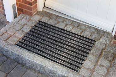 ACO Schuhabstreifermatte Rips anthrazit mit Bürstenprofil 100 x 50