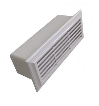 Aussengitter Kunststoff weiss für Flachkanal 206 x 60 mm