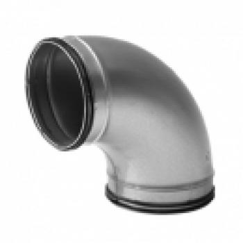 Wickelfalzrohrbogen 90 Grad Durchmesser 125 mm