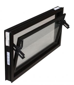 Kellerfenster braun 100 x 30 cm Einfachverglasung