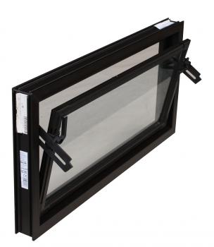 Kellerfenster braun 50 x 30 cm Einfachverglasung