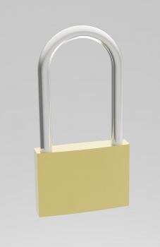 Sicherungsschloß lang mit 2 Schlüssel