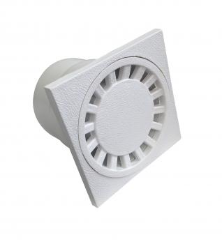 Kellerablauf, Bodenablauf 10 x 10 cm weiss DN 50/75