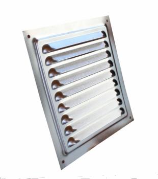Metalllüftungsgitter Aluminium natur 125 x 125 mm