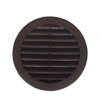 Lüftungsgitter braun rund mit Durchmesser Stutzen 150 mm