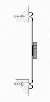 verstellbares Schiebegitter weiss 470 x 30 mm