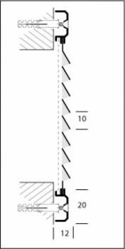 Luftgitter, Lüftungsgitter Aluminiumfarbig 150 x 100 mm