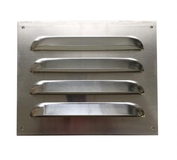 Lüftungsgitter Aluminium grosse Lamellen 250 x 250mm