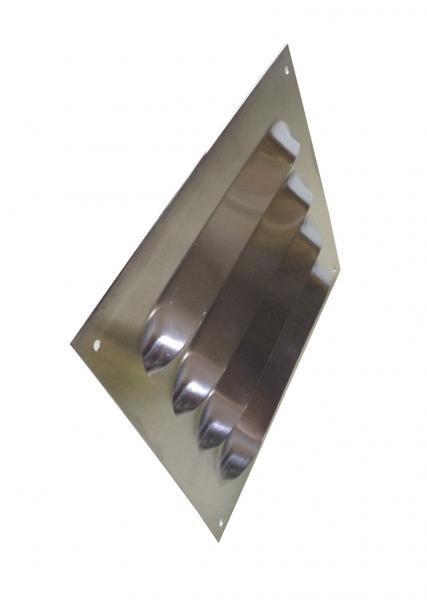Lüftungsgitter Aluminium grosse Lamellen 250 x 300mm