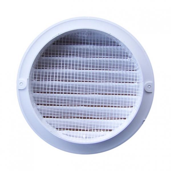 Lüftungsgitter weiss rund mit Durchmesser Stutzen 80 mm