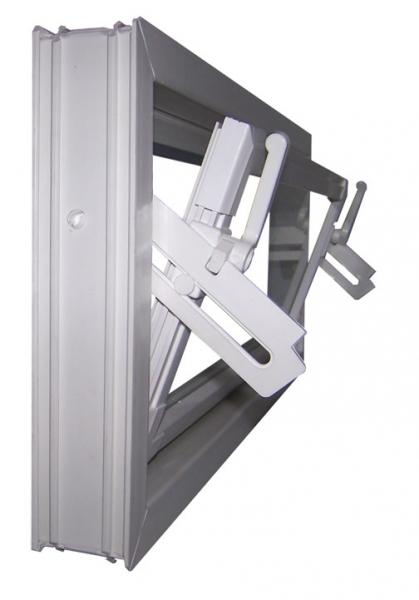 Kellerfenster weiss 50 x 50 cm Isolierglas UG-Wert 3,3