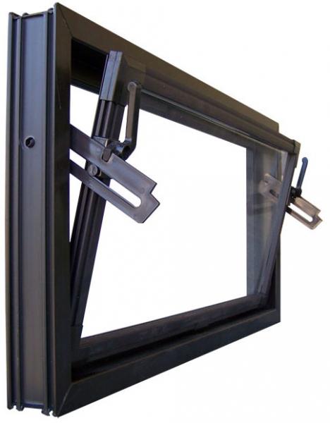 Kellerfenster braun 50 x 30 cm Isolierglas UG-Wert 3,3