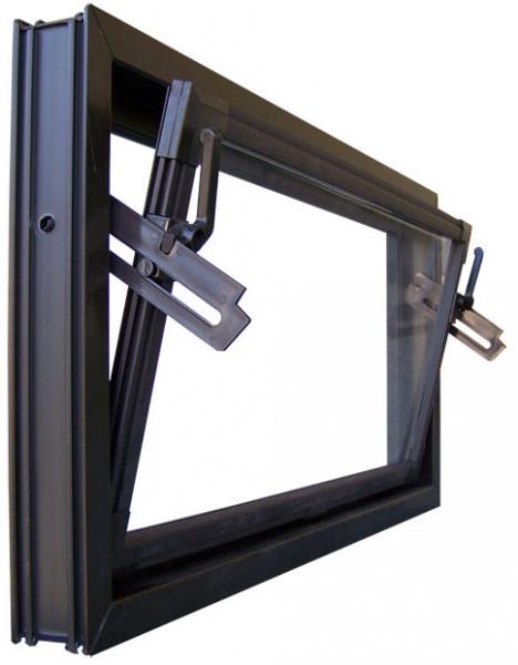 Kellerfenster braun 60 x 40 cm Isolierglas UG-Wert 3,3