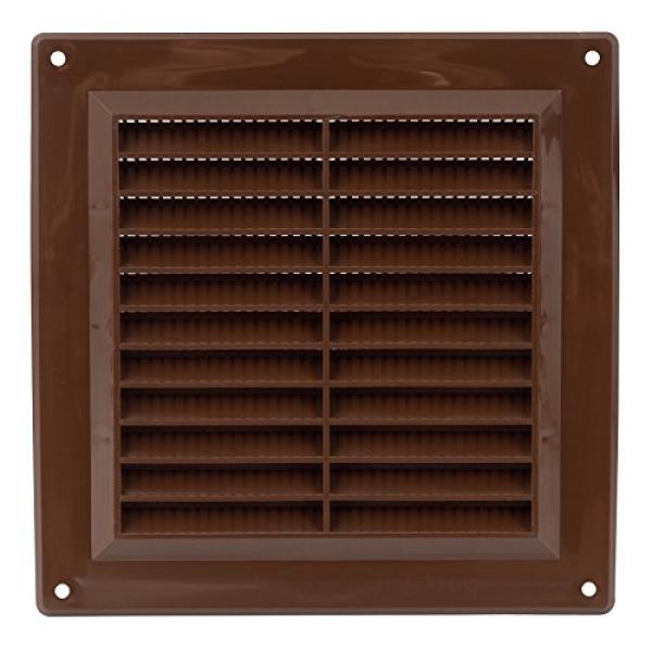 Lüftungsgitter braun 25 x 25 cm incl. Edelstahlschrauben und Dübel