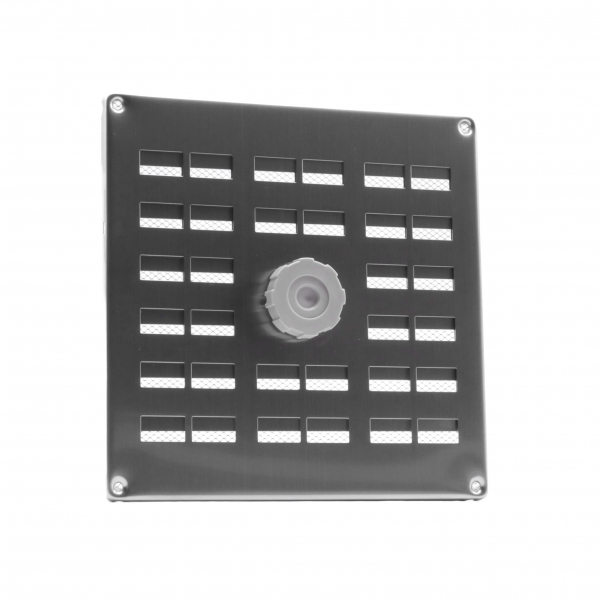 Schiebegitter Edelstahl gebürstet 200 x 200 mm