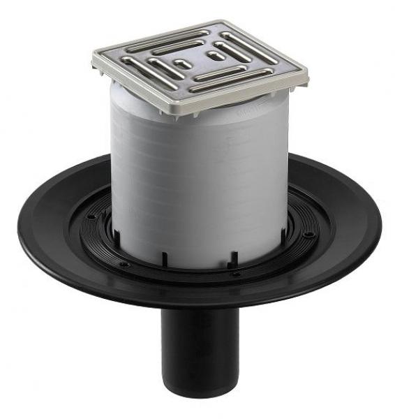 Balkon und Terrassenablauf senkrechter Abgang DN 50 schwarz