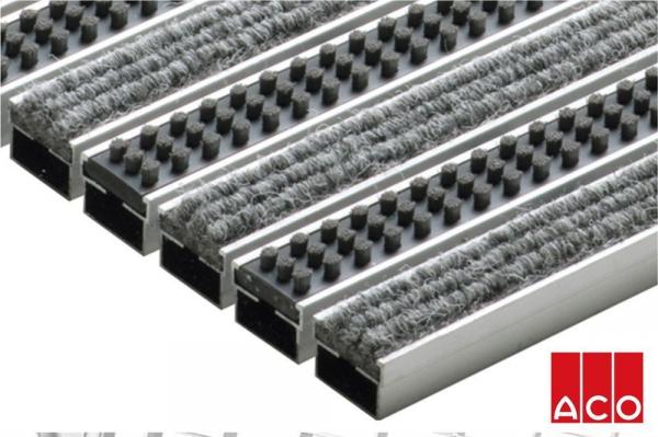 ACO Schuhabstreifermatte Rips mit Cassettenbürsten 100 x 50