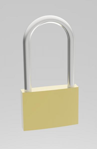 Sicherungsschloß lang mit 2 Schlüssel