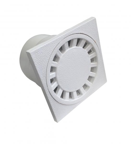 Kellerablauf, Bodenablauf 10 x 10 cm weiss DN 50/75