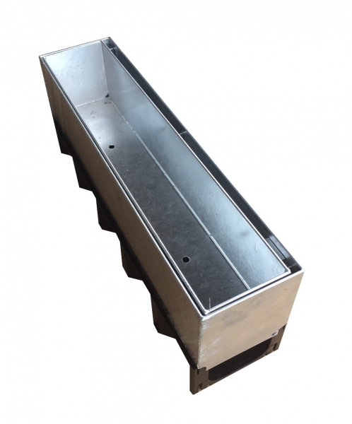 Revisionselement 0,5 m für Schlitzrinne mit Schlitzaufsatz 105mm Edelstahl