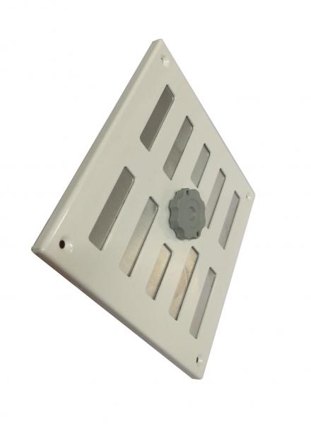 verstellbares Schiebegitter weiss 195 x 195mm