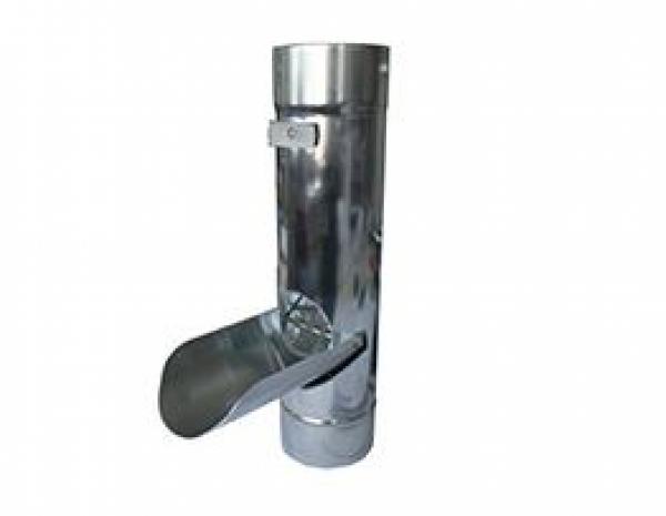 Regenwasserklappe für Fallrohre 80mm