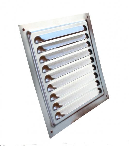 Metalllüftungsgitter Aluminium natur 125 x 125 mm