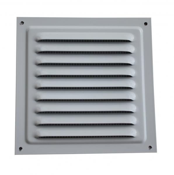 Metalllüftungsgitter weiß 125 x 125 mm