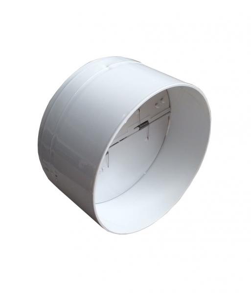 Rohreinschub Rückstauklappe für Rundrohr 150 mm mit Dichtung