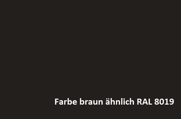 Kellerfenster braun 80 x 50 cm Einfachverglasung
