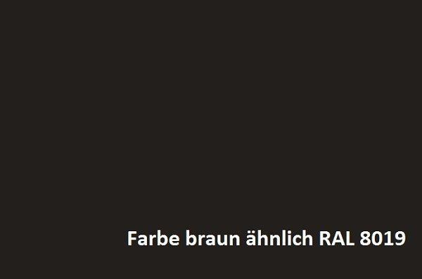Kellerfenster braun 80 x 50 cm Isolierglas UG-Wert 3,3